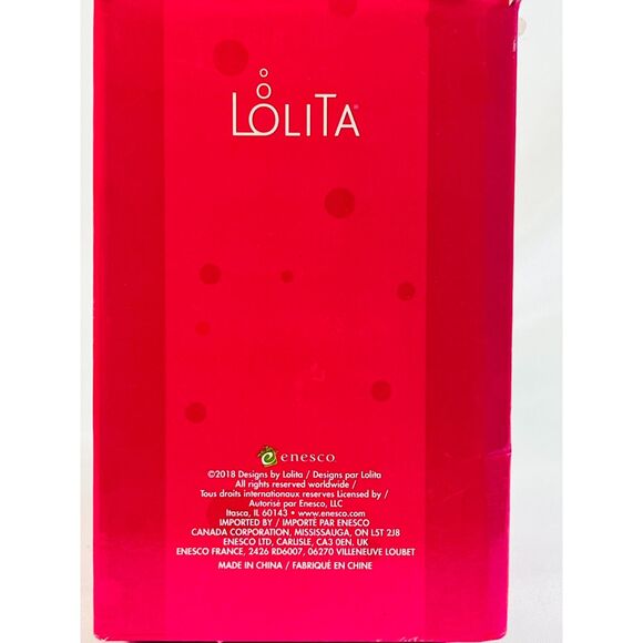 NIB Enesco Lolita Ornaments in the Snow Stemless Wine Glasses 3D Glitter Bead - Picture 8 of 10